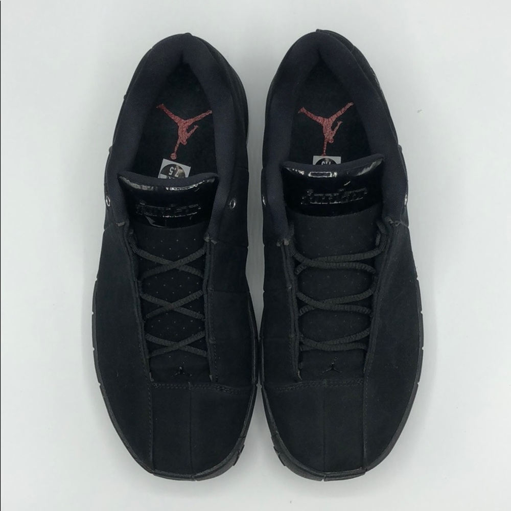 Jordan TE 2 Low Triple Black Basketball Shoes - Picture 4 of 10